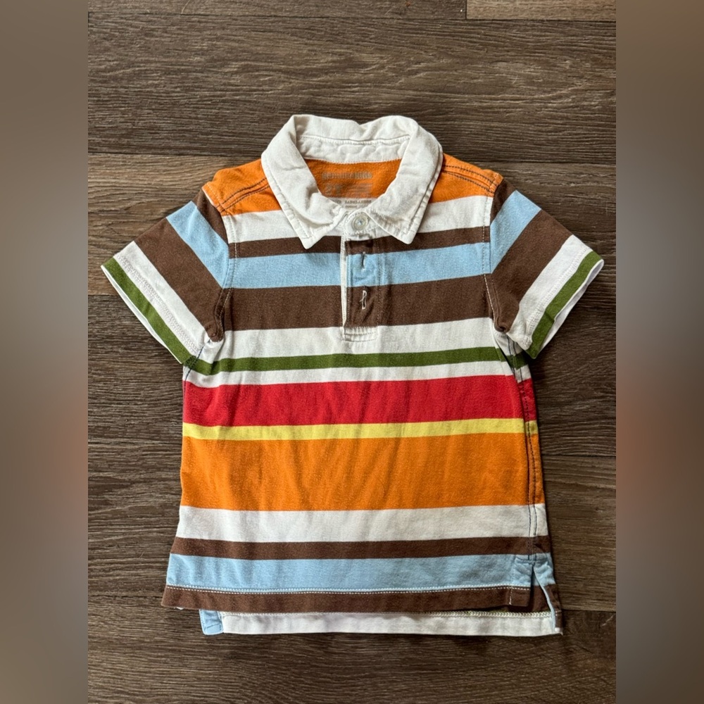Genuine Kid’s Colorful Striped Polo Shirt 2T